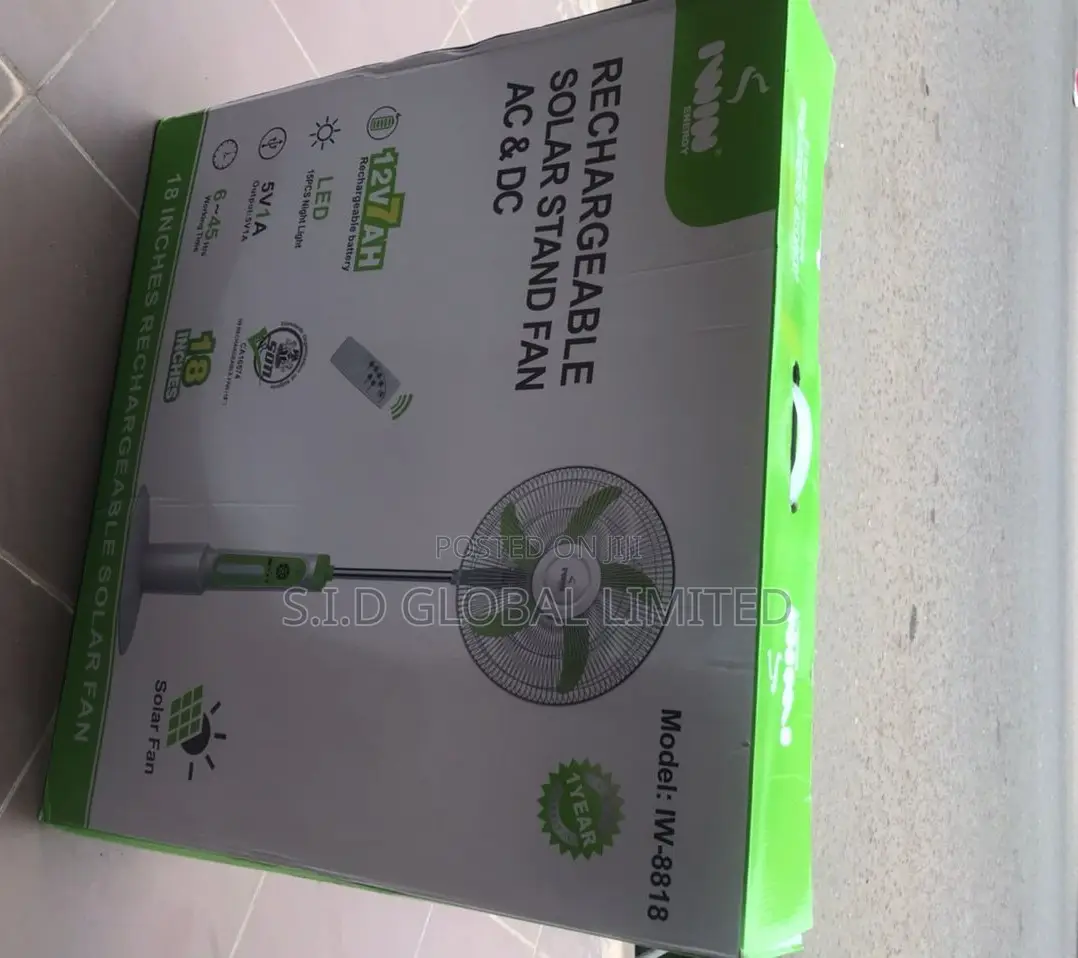 Locate Solar Rechargeable Fan