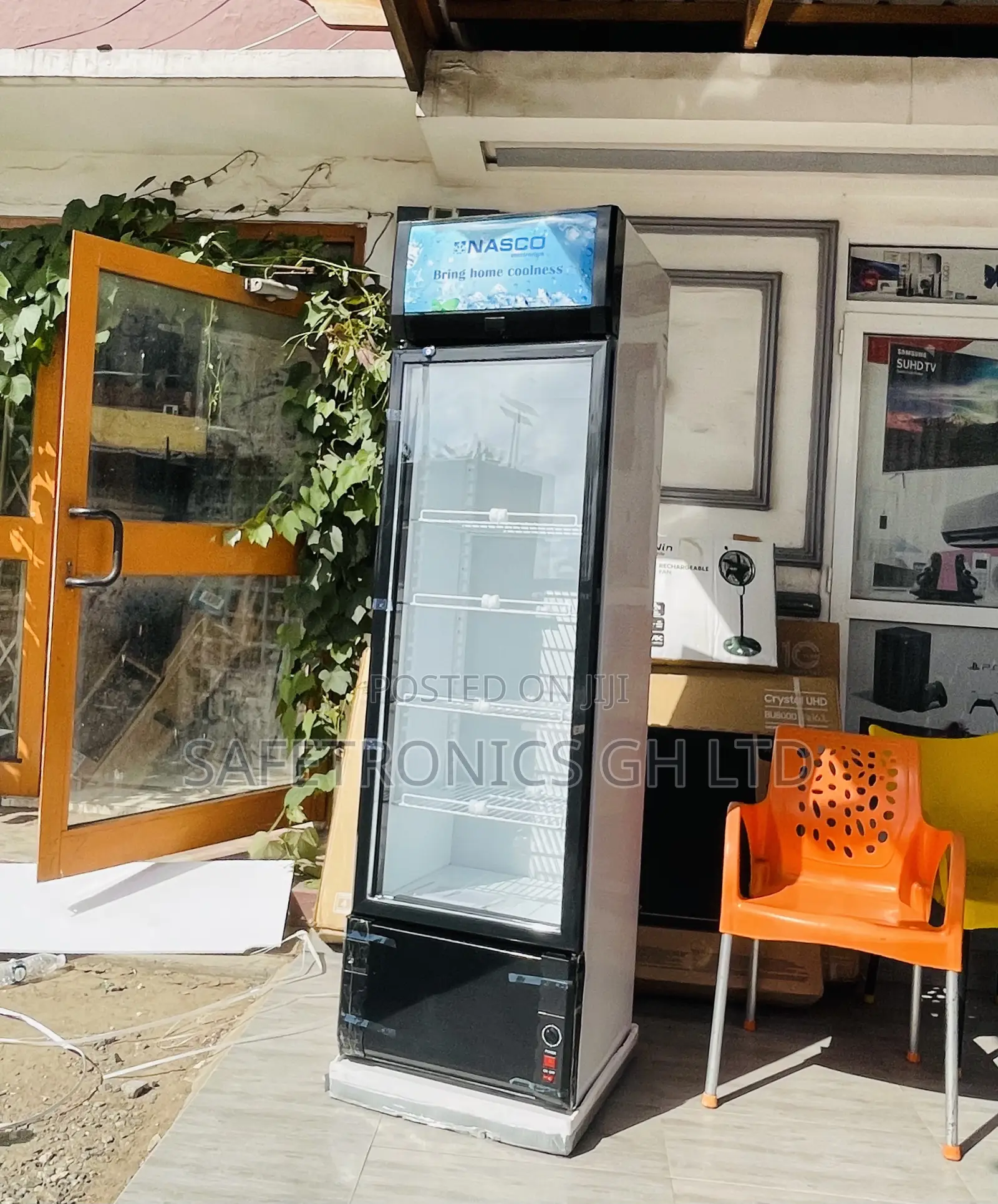 Nas-Fl360-1dr Singledoor Display Nasco Glass Fridge