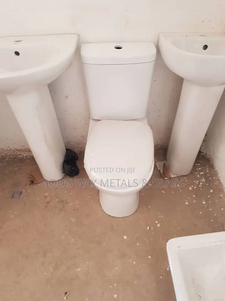 Toilet Seats. WC And Hand Wash Basin