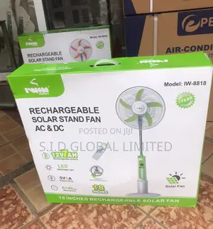 Super Glamorous Iwin Rechargeable Solar Standing Fan