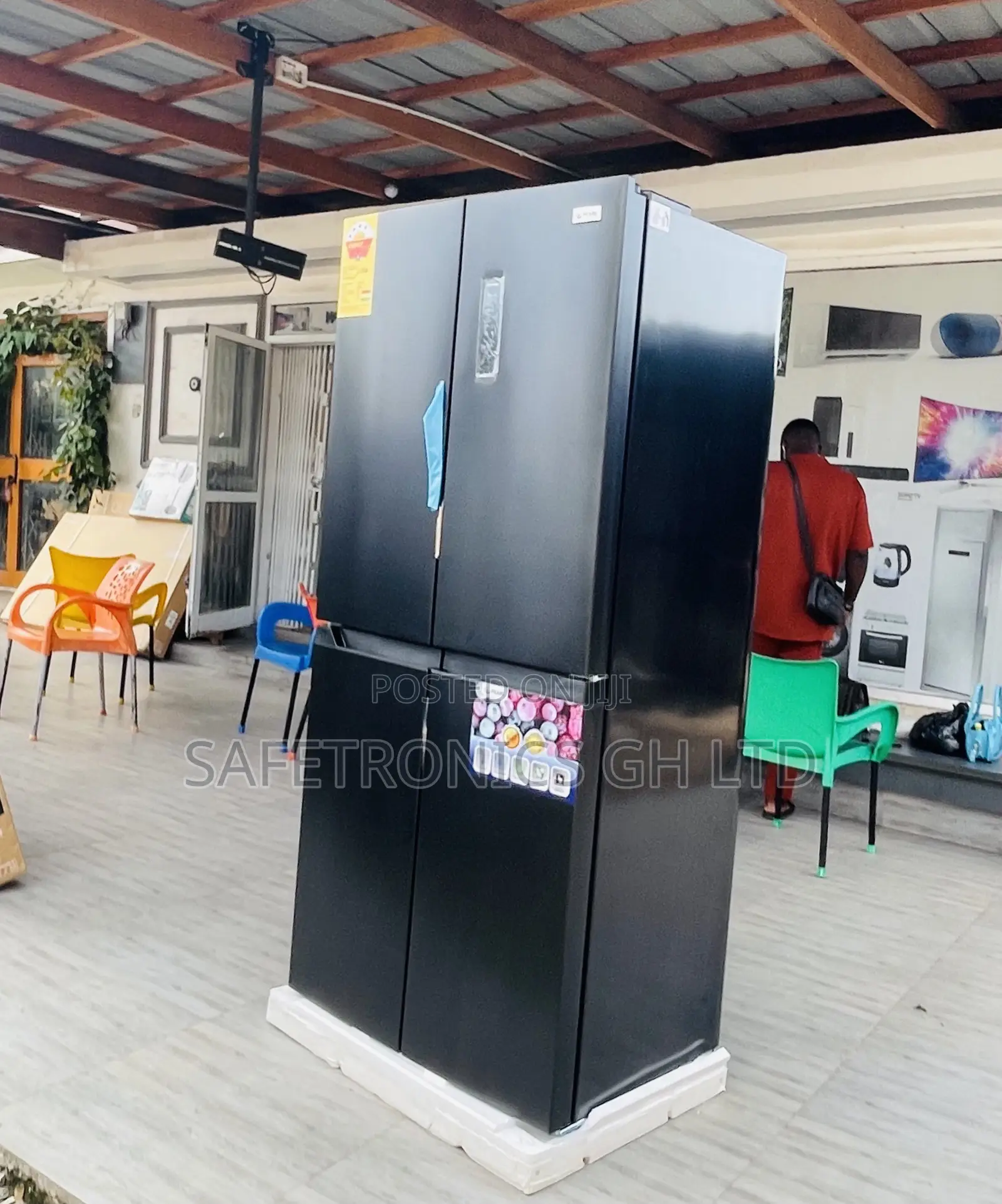 Gray Display Pearl 4 Doors Bottomfreezer Pf-550bss Fridge