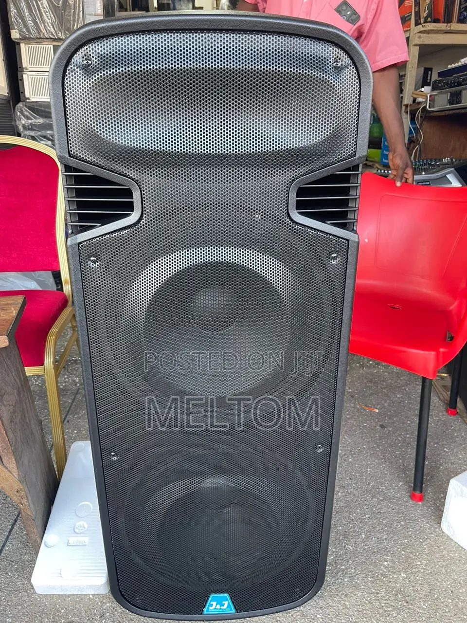 J J 15×2 Full Range Rechargeable Speaker