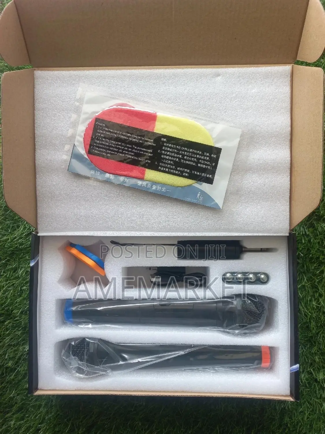 Bomge 2pcs Handheld Wireless Microphone Uhf Cordless Mic