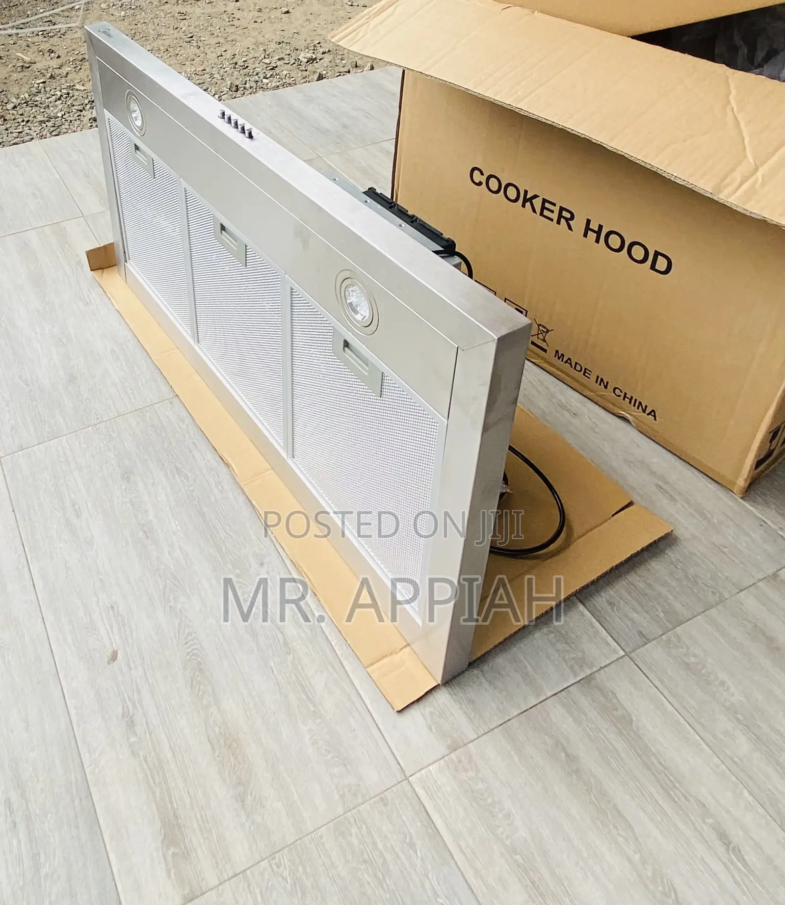Midea 90cm T-Shape Rangehood 90M21(Gray).