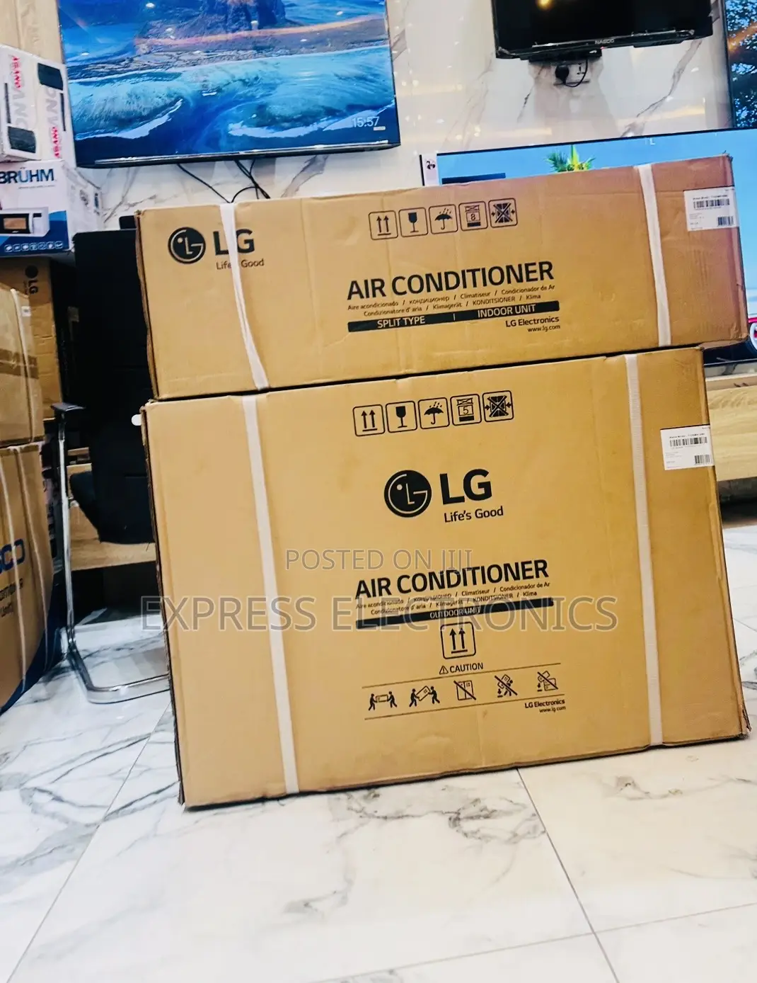 1.5hp Split R410 Gas LG Text Fir Your AC