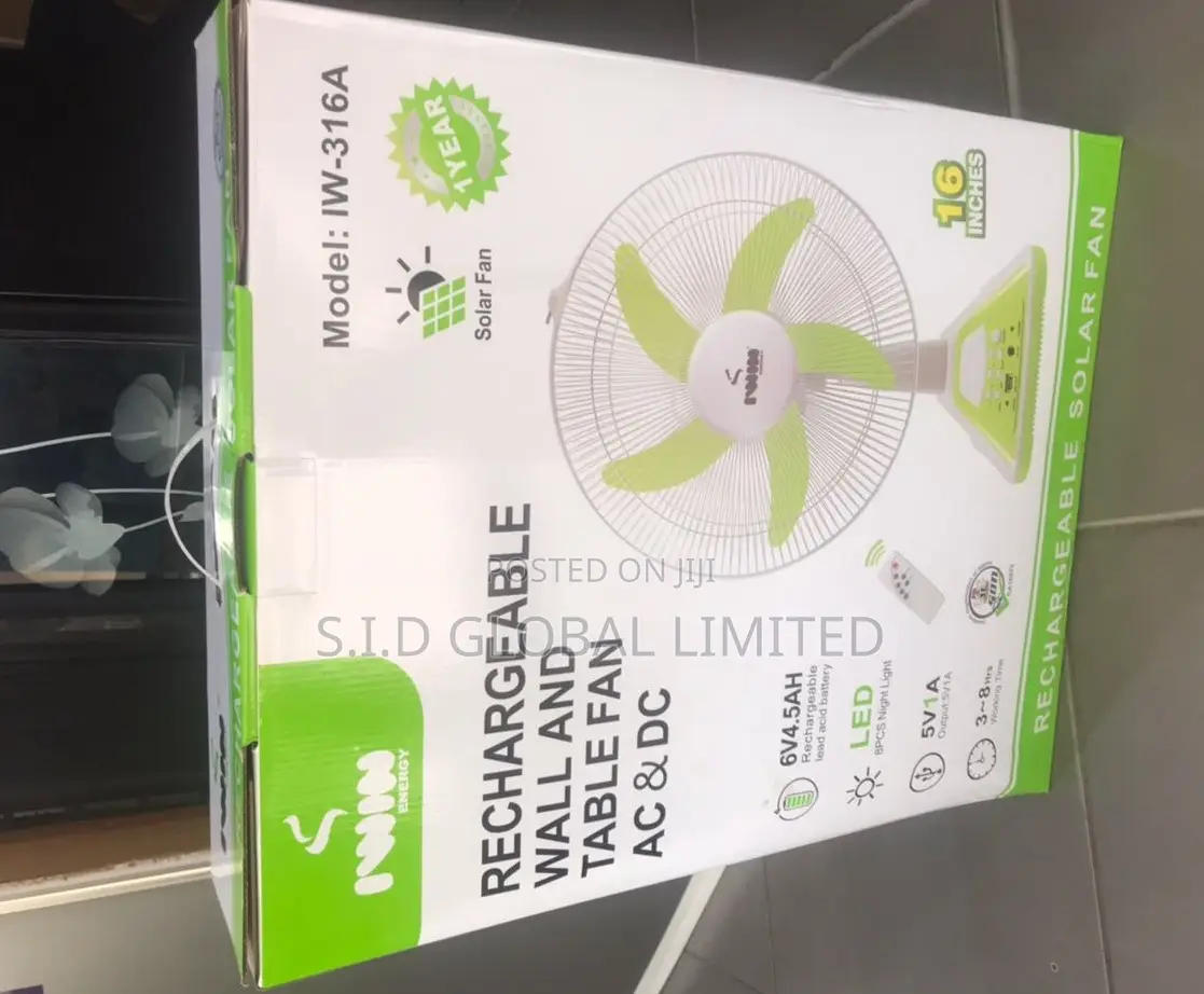 Quality Iwin Rechargeable Solar Stand Fan