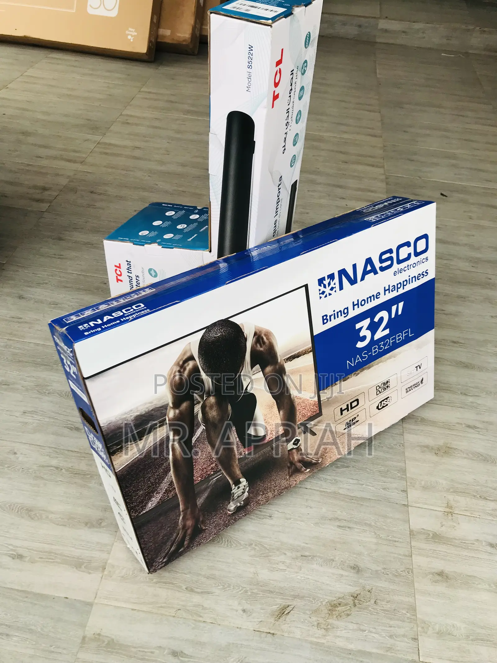 Original Nasco 32 Inch Led Tv Digital Satellite(Black).