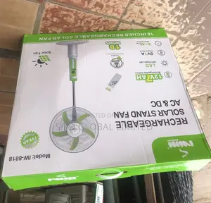 Quality Solar Rechargeable Stand Fan