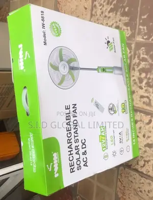 Newly in Stock Solar Rechargeable Stand Fan