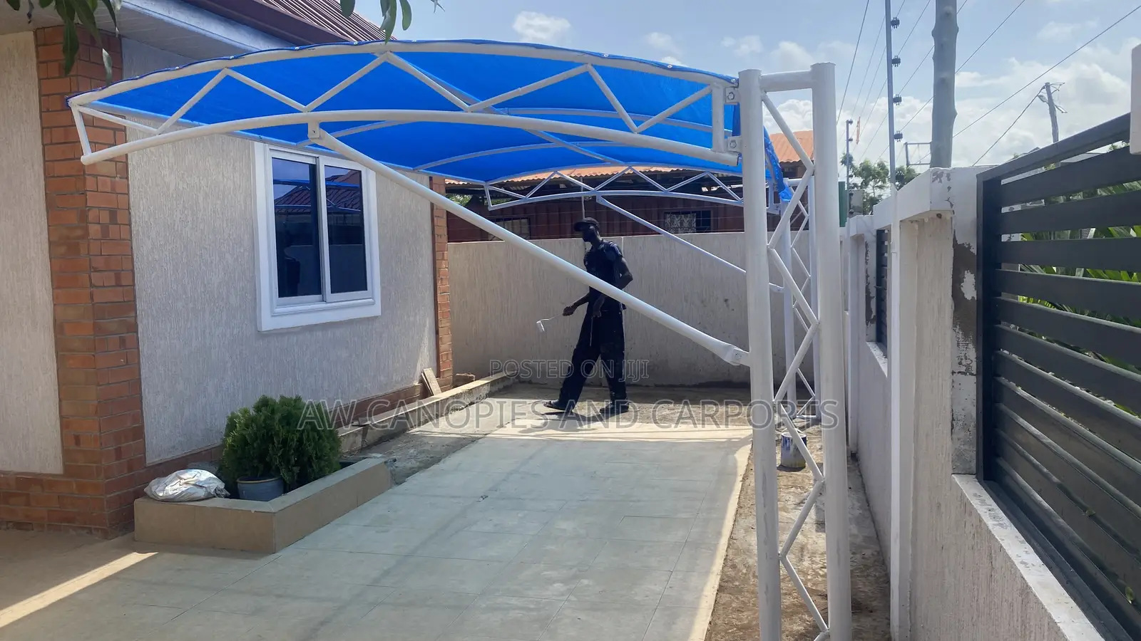 Home Made Carport for Rest Areas