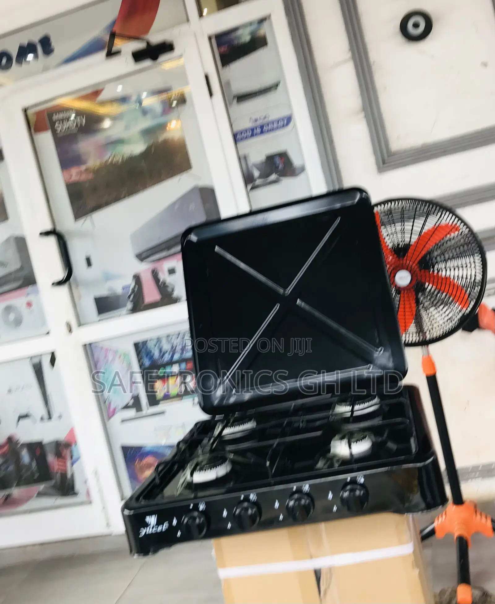 Yucel Lastest 4 Gas Stove Black Tabletop 