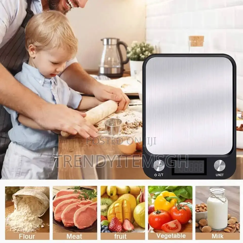 5kg Stainless Steel Digital Kitchen Food Cake Weighing Scale