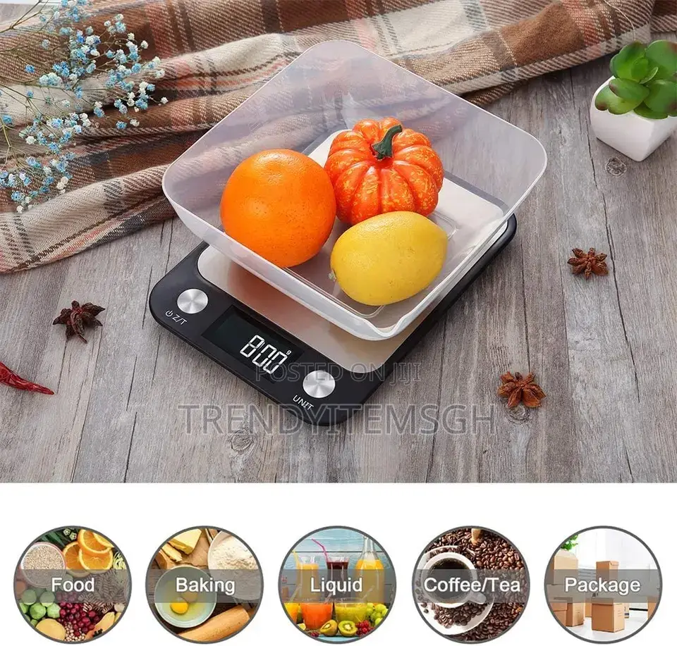 5kg Stainless Steel Digital Kitchen Food Cake Weighing Scale