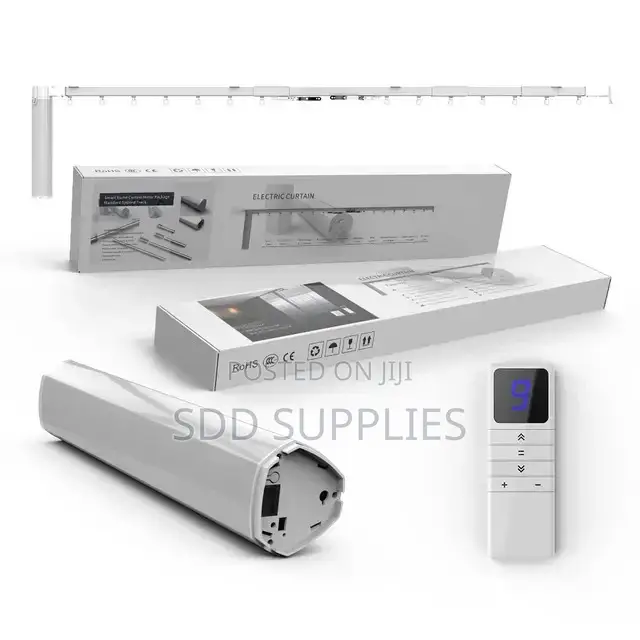 Rechargeable Battery Smart Curtains Motor Track Set