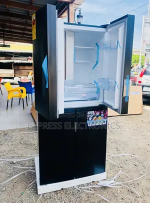 Mesmeric Black Side by Side Fridge Pf 550bss