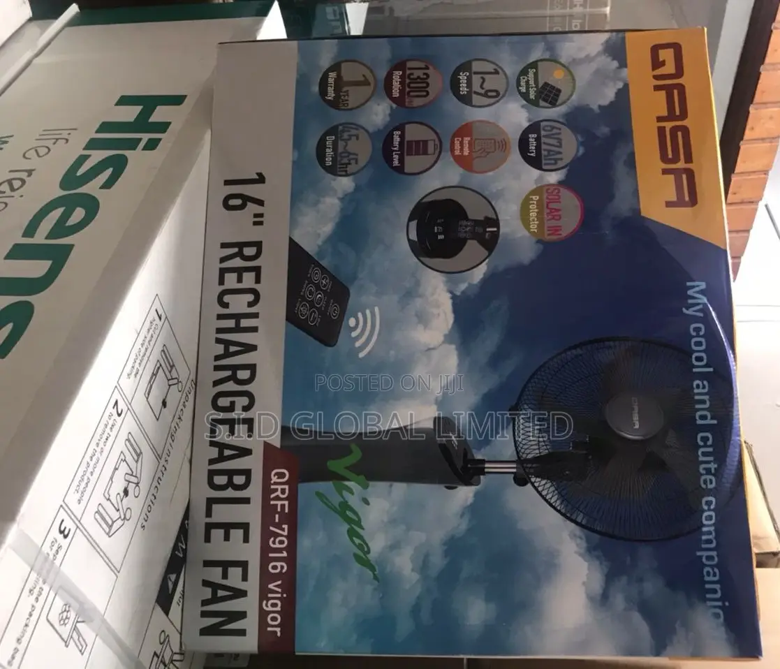 Current Qasa Rechargeable Standing Fan