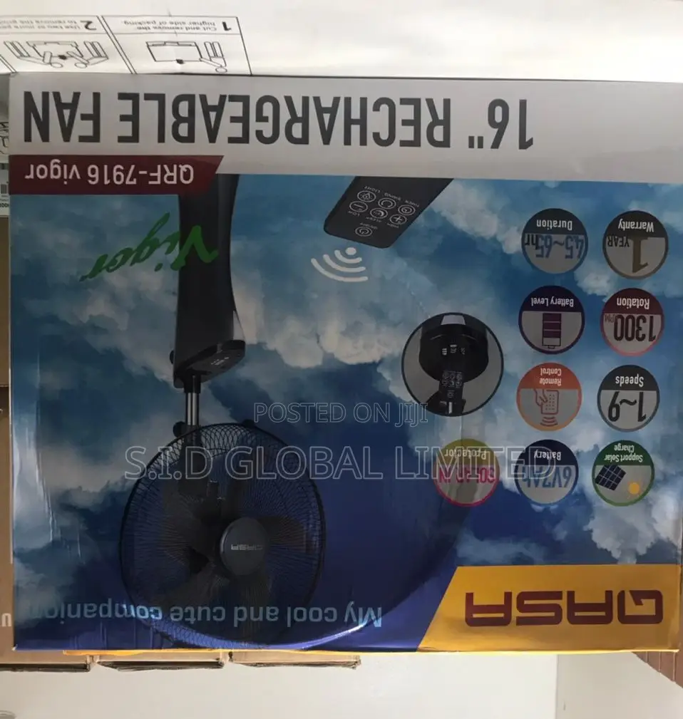 Get Best Qasa Rechargeable Standing Fan
