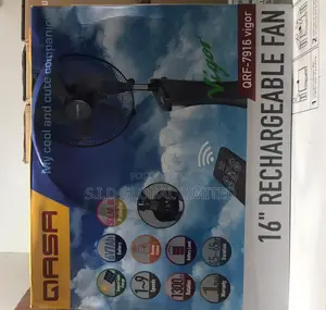 Awesome Qasa Rechargeable Standing Fan