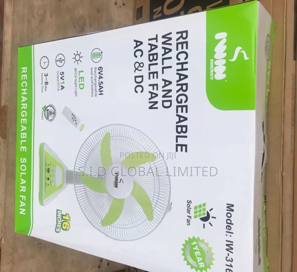 Not Your Regular Rechargeable Solar Standing Fan