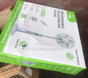 Solar and ECG Power Rechargeable Remote IWIN Stand Fan