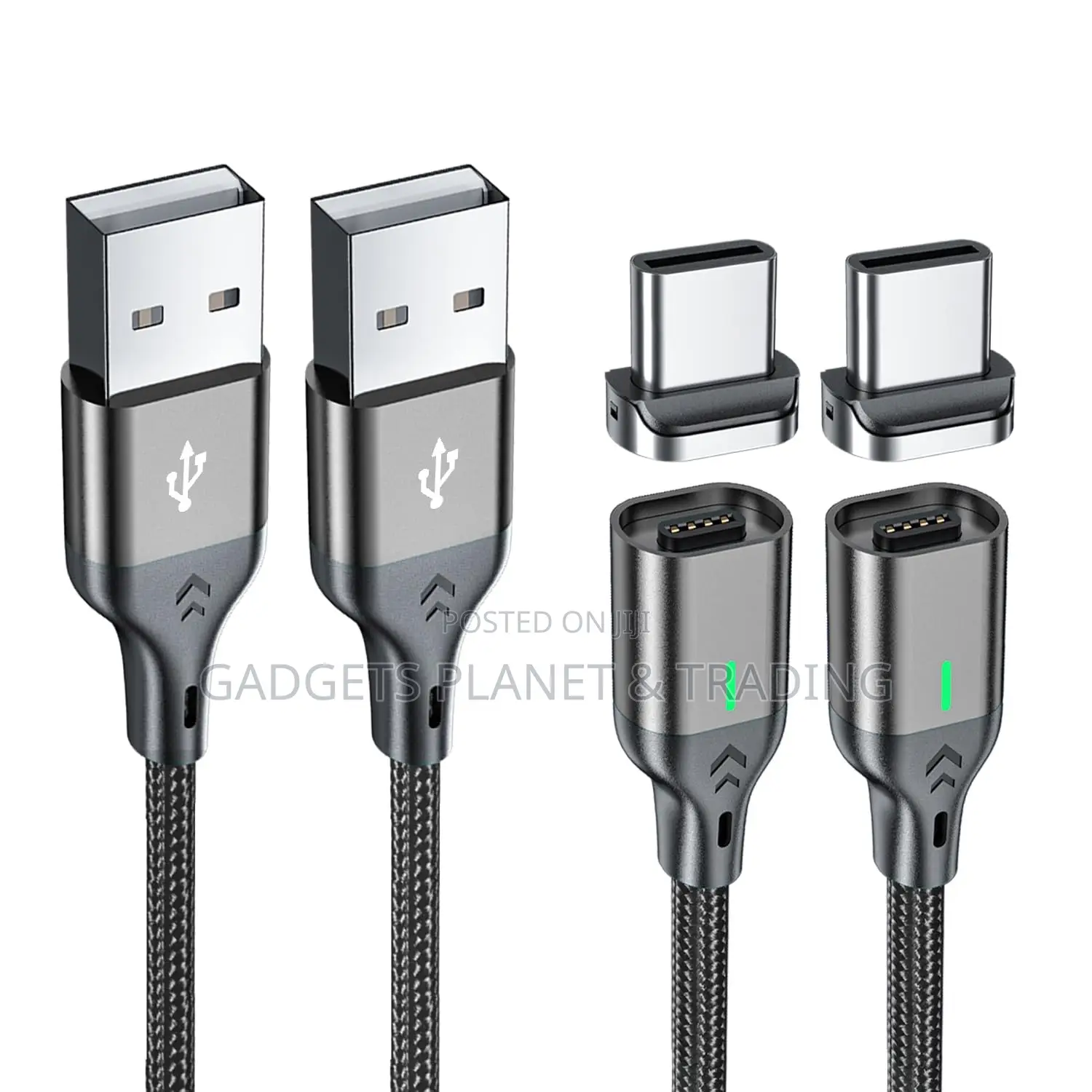 M2 TEC Magnetic Nylon Woven USB-C Cable -100cm