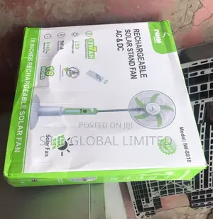 Exclusive Rechargeable Solar Stand Fan