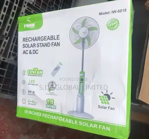 Excellent Rechargeable Solar Stand Fan