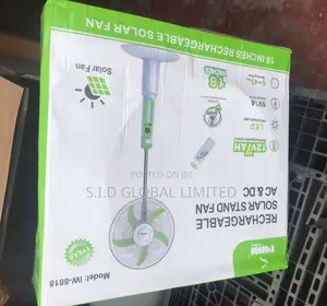 Affordable Solar Rechargeable Stand Fan for Better Life