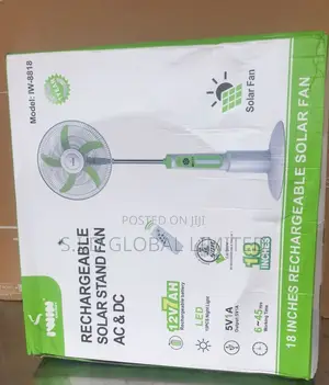Ultimate Convenience With Rechargeable Solar Stand Fan