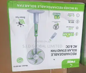 Upgrade Your Home With Solar Rechargeable Stand Fan