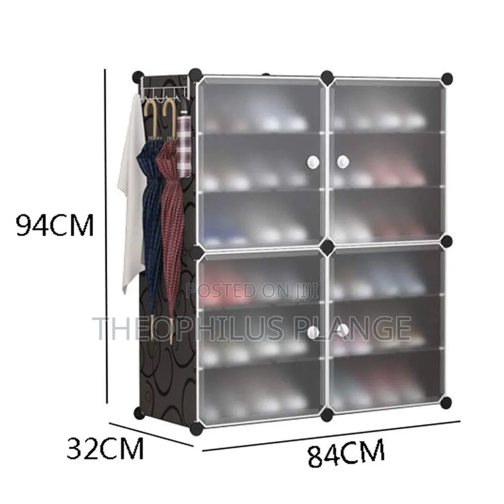 18 Spaces Plastic Shoe Rack