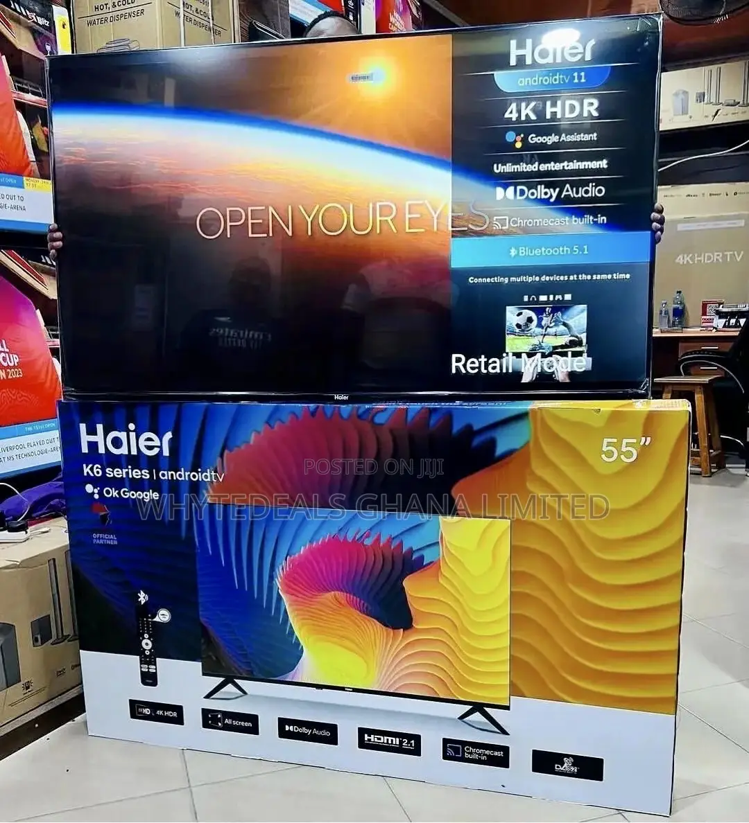 Bezel HAIER Smart Android Google Assistant LED TV 2424