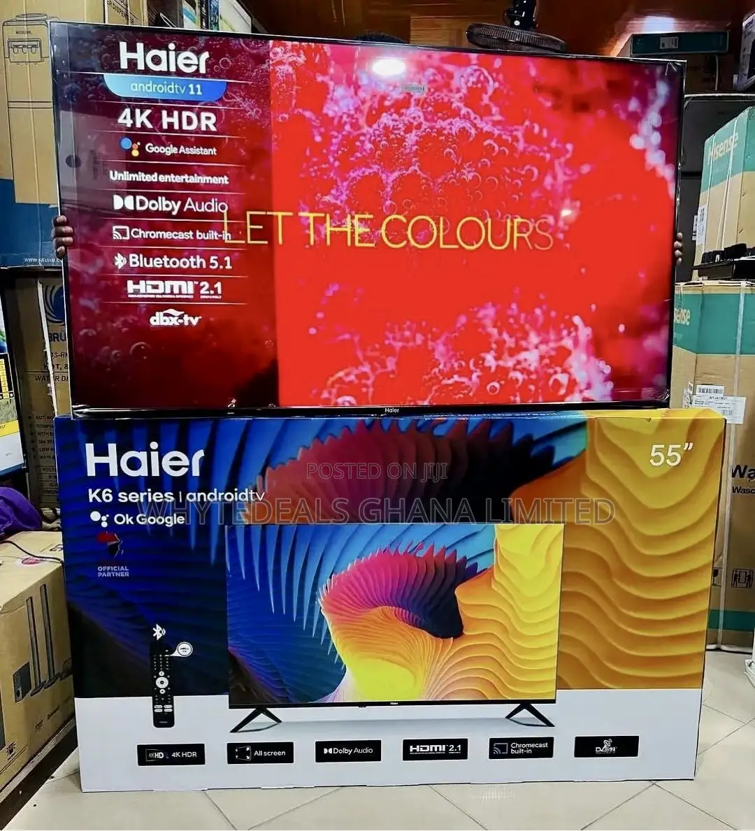 Bezel HAIER Smart Android Google Assistant LED TV 2424