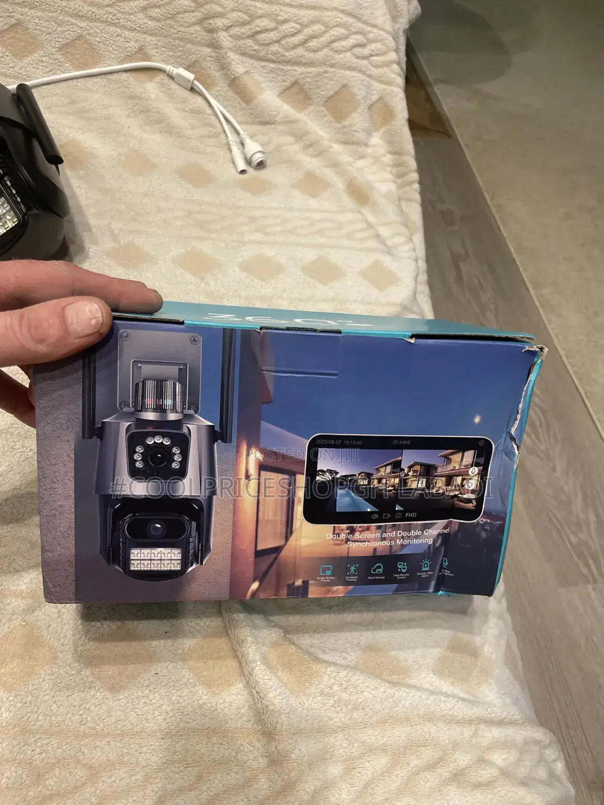 Dual Lens Screen Wifi CCTV Surveillance Cameras
