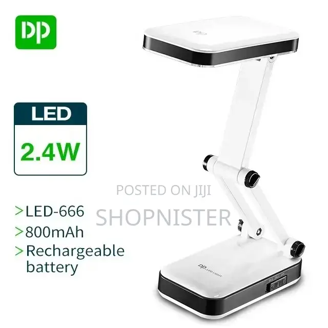 2.4 W Foldable High Power Rechargeable Led Table Desk Lamp