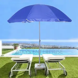 Plain White Parasol Umbrellas