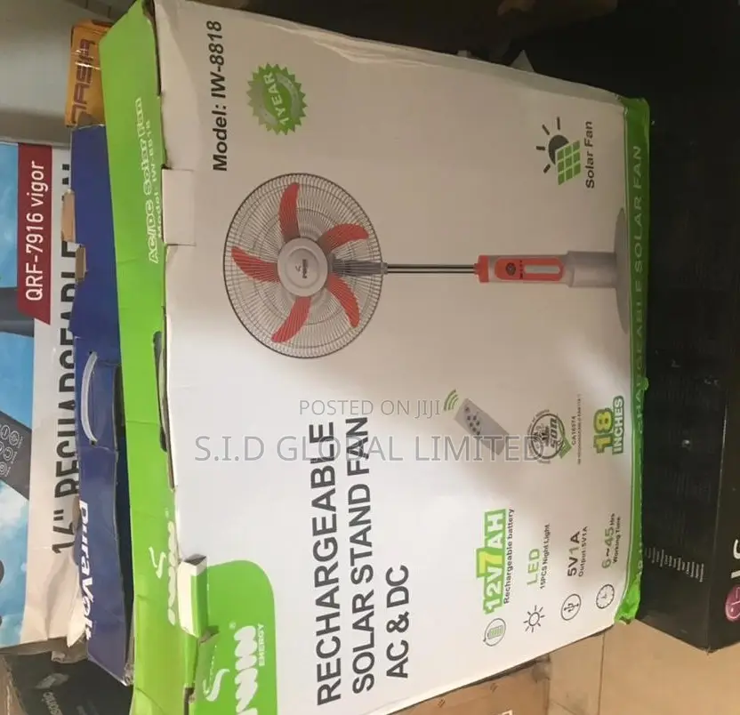 Simplify Your Life With Solar Rechargeable Stand Fan