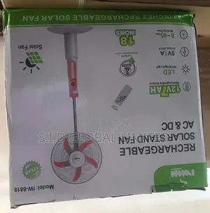 Art of Luxury Living With Solar Rechargeable Stand Fan