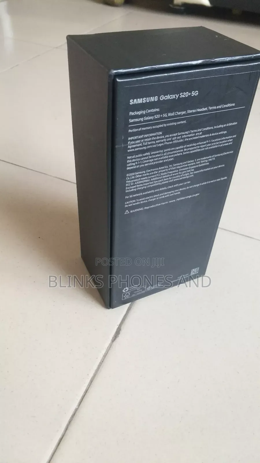 New Samsung Galaxy S20+ 5G 256 GB Black