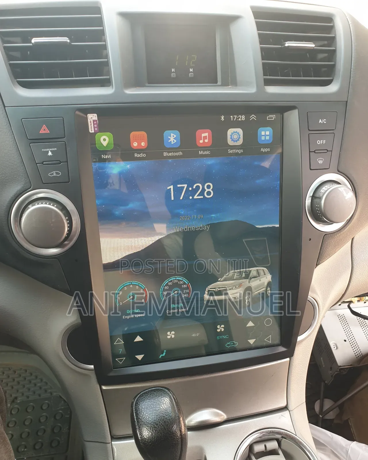 Highlander 2012 Tesla Android