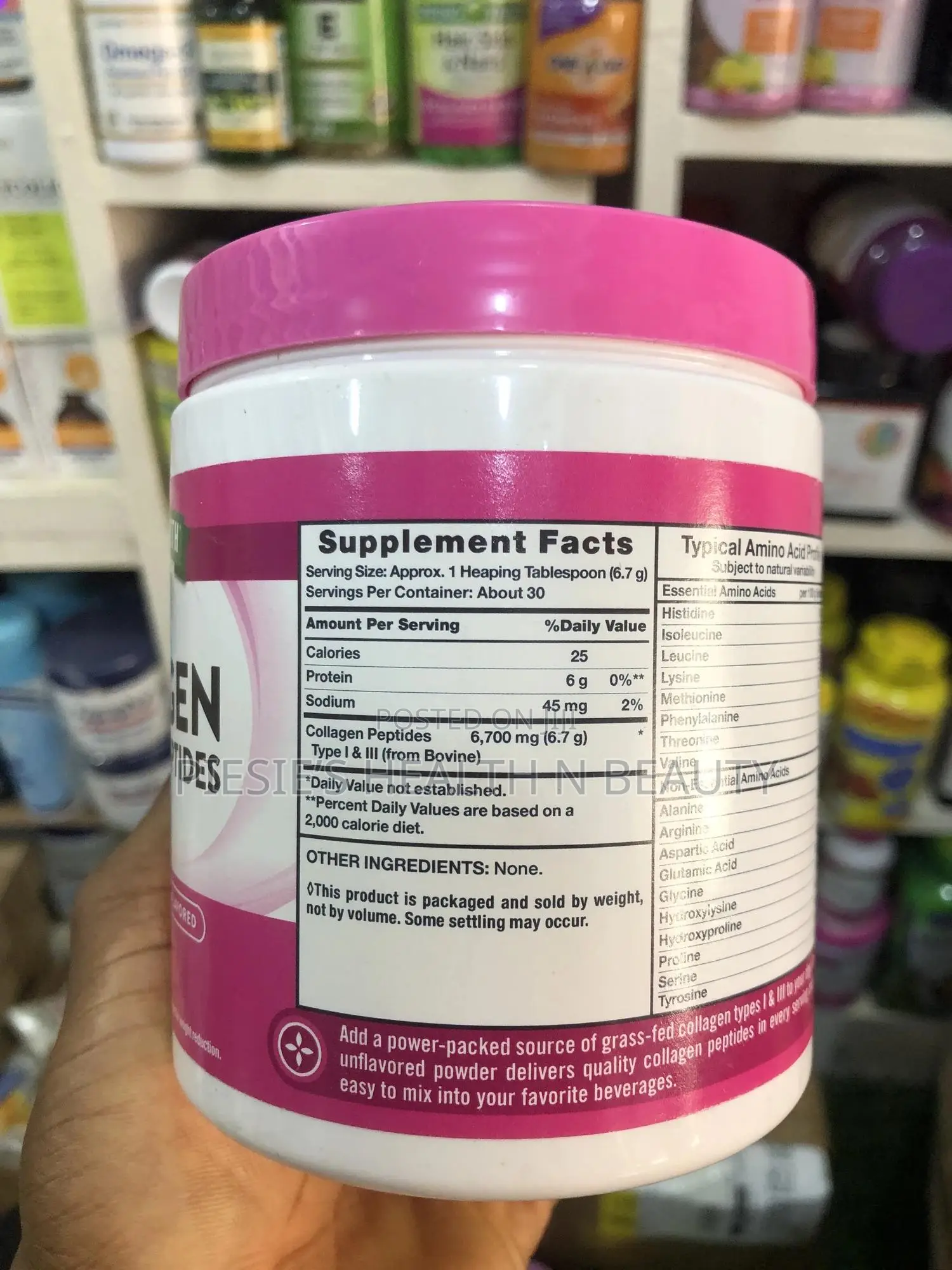 Nature's Truth Ultra Collagen Powder, Unflavored, 7oz (198g)