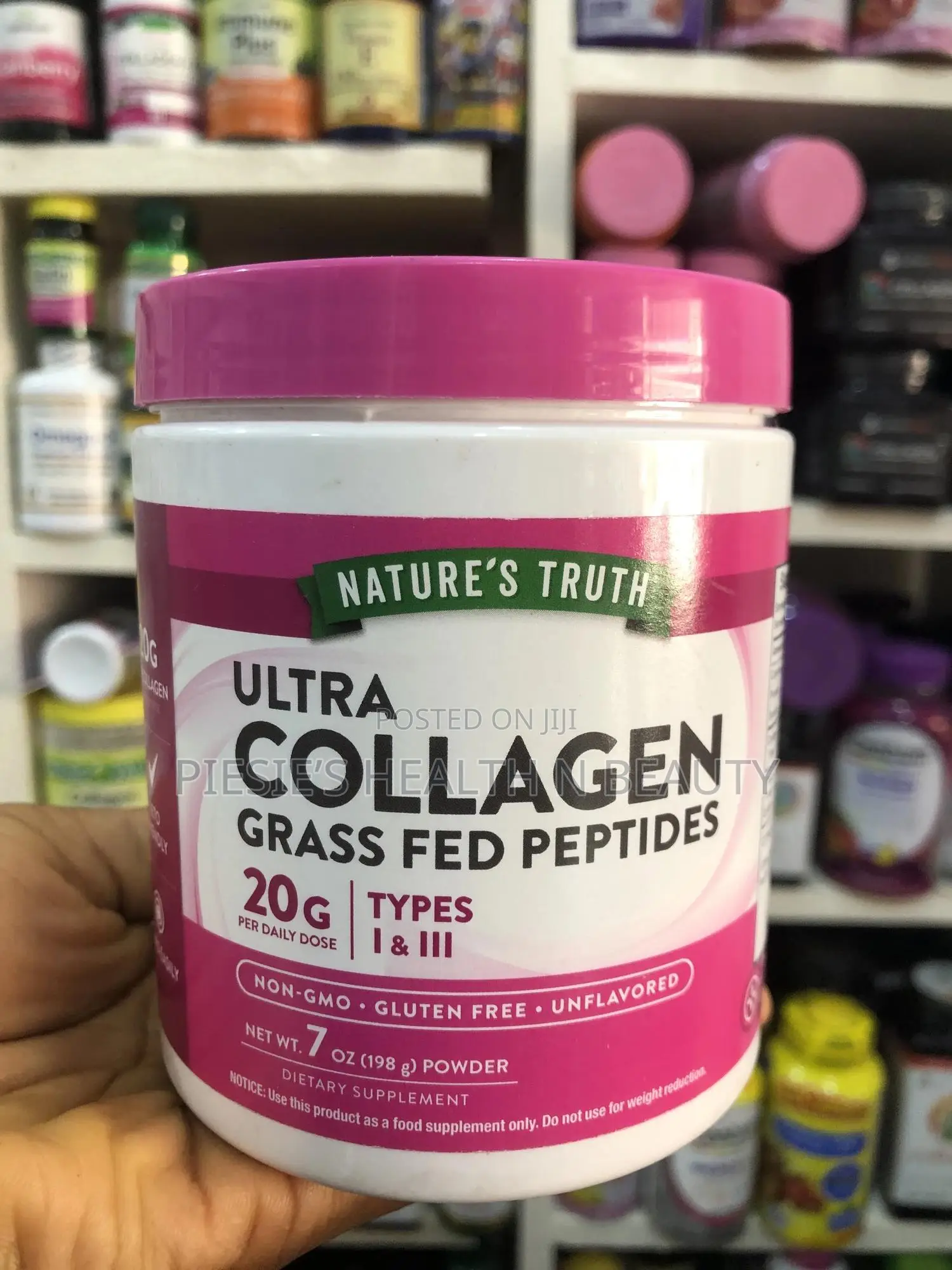 Nature's Truth Ultra Collagen Powder, Unflavored, 7oz (198g)