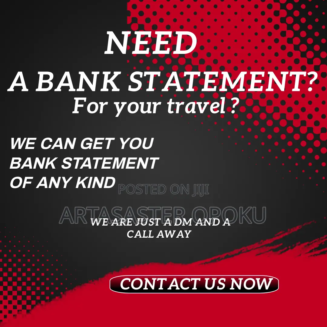 VERIFIABLE Bank Statements for Visa Applications
