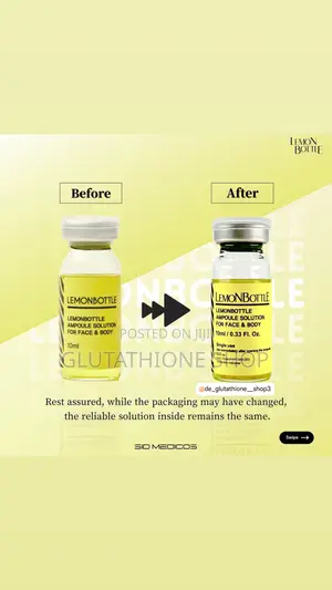 New Packaging of Lemon Bottle Advance Lipolysis