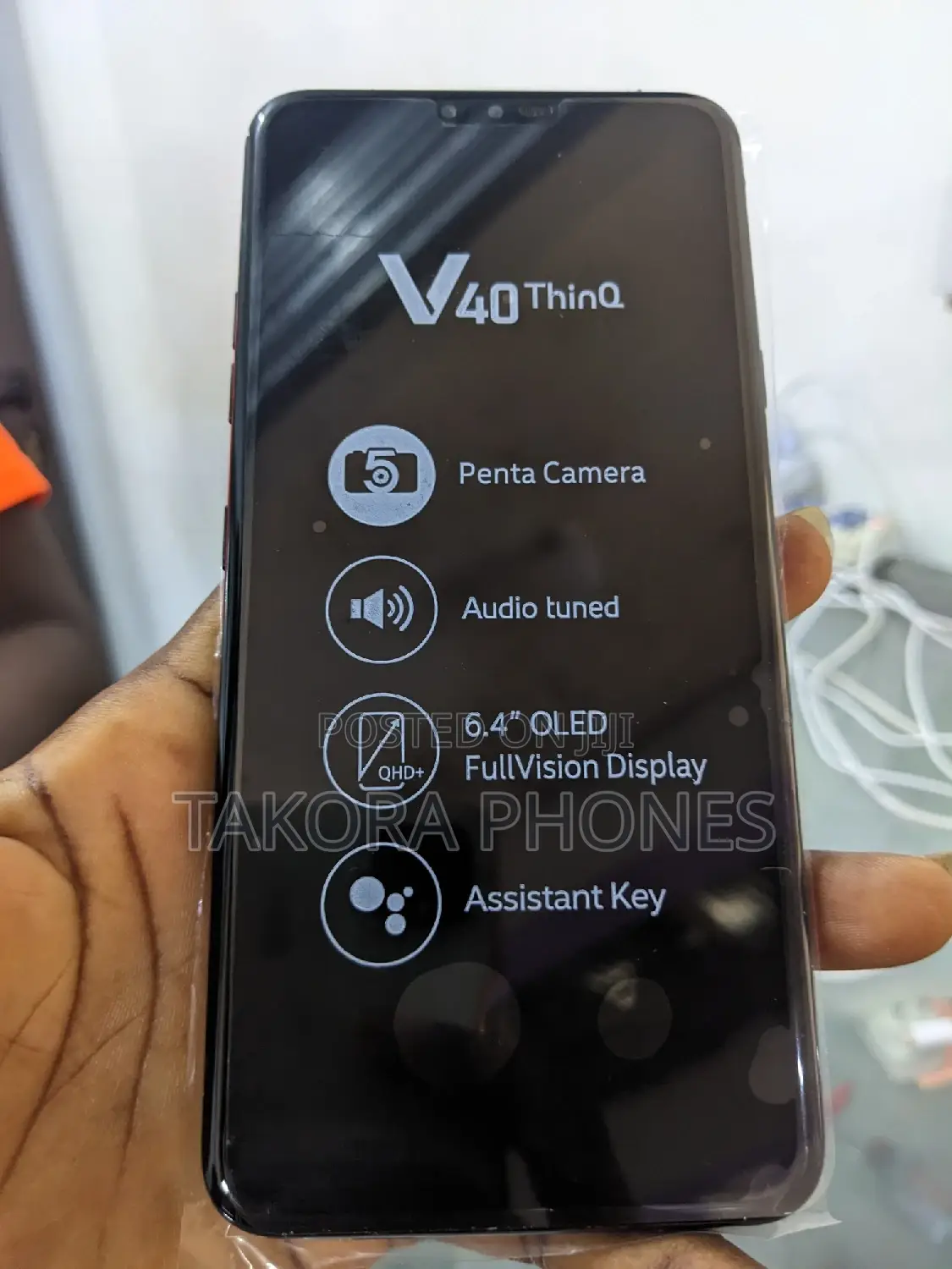 New LG V40 ThinQ 64 GB Black