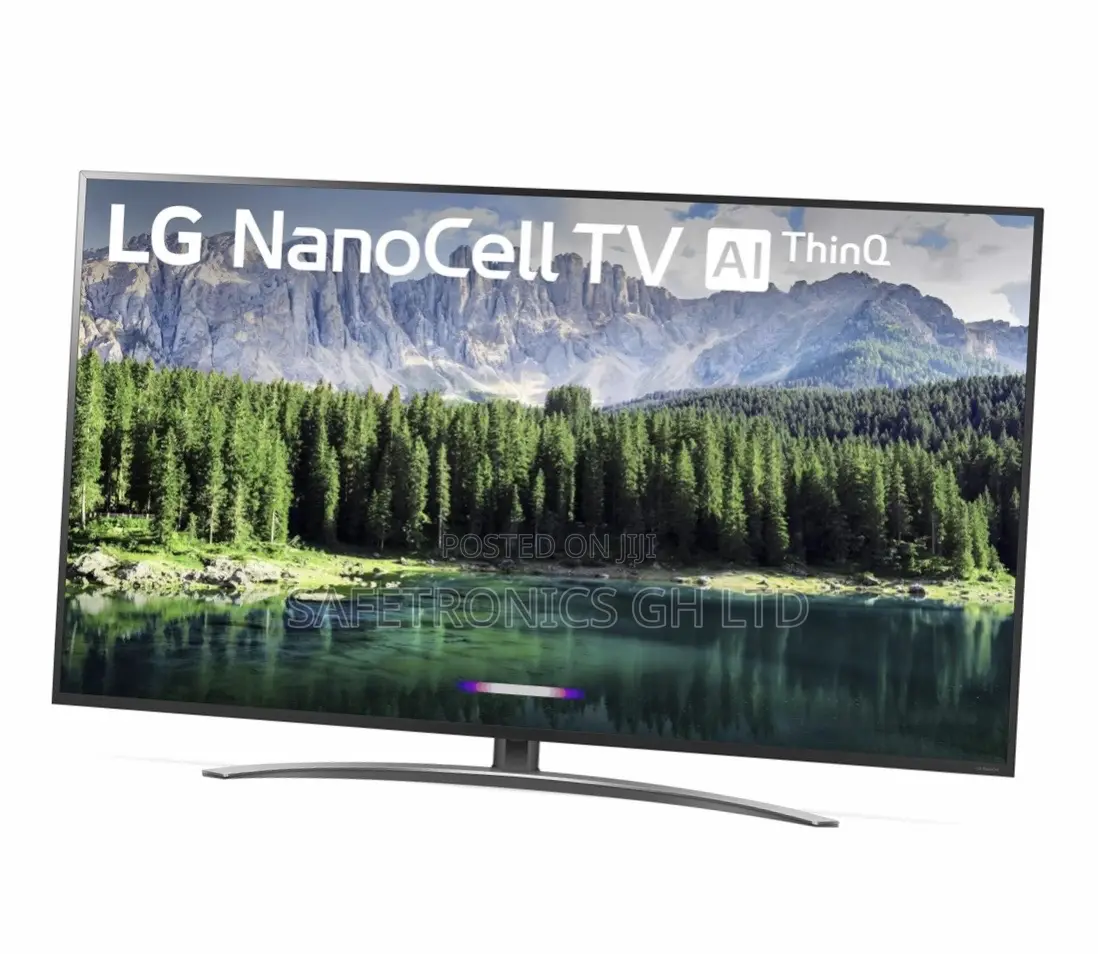 LG Black Glossy Led Nano80 55 Inches UHD Tv