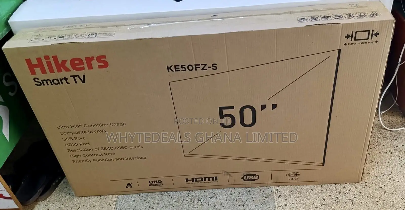 Hikers 50” Uhd Smart Android Bluetooth Voice-Assist Ledtv