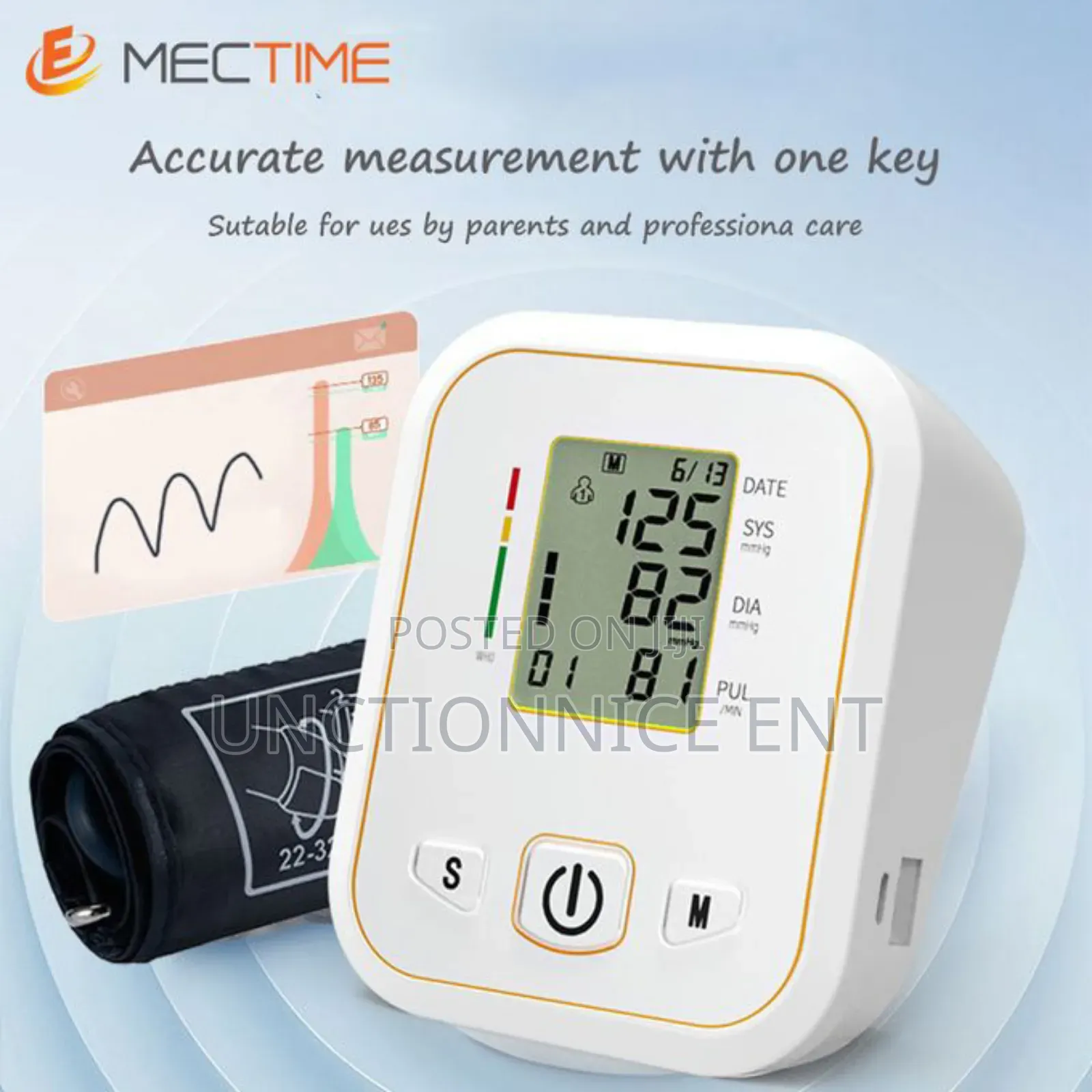 New Arm Blood Pressure Monitor - White