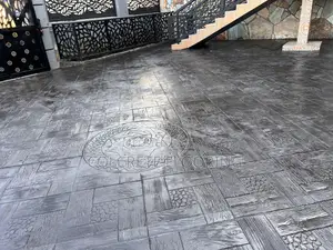 Pebble Black Patterned Concrete