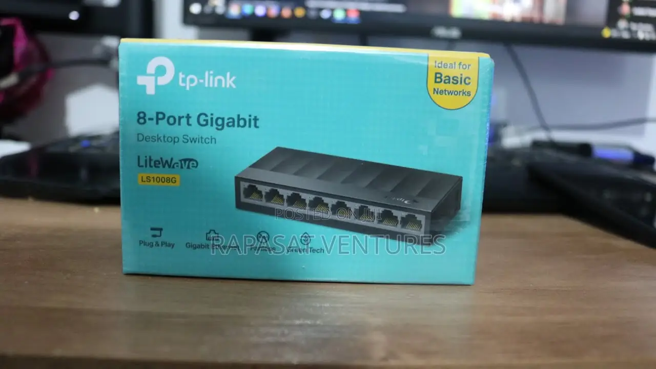 Tp-Link 8-Port LS1008G 10/100/1000mbps Gigabt Desktop Switch